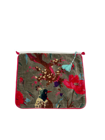BOLSO DE MANO GRIS