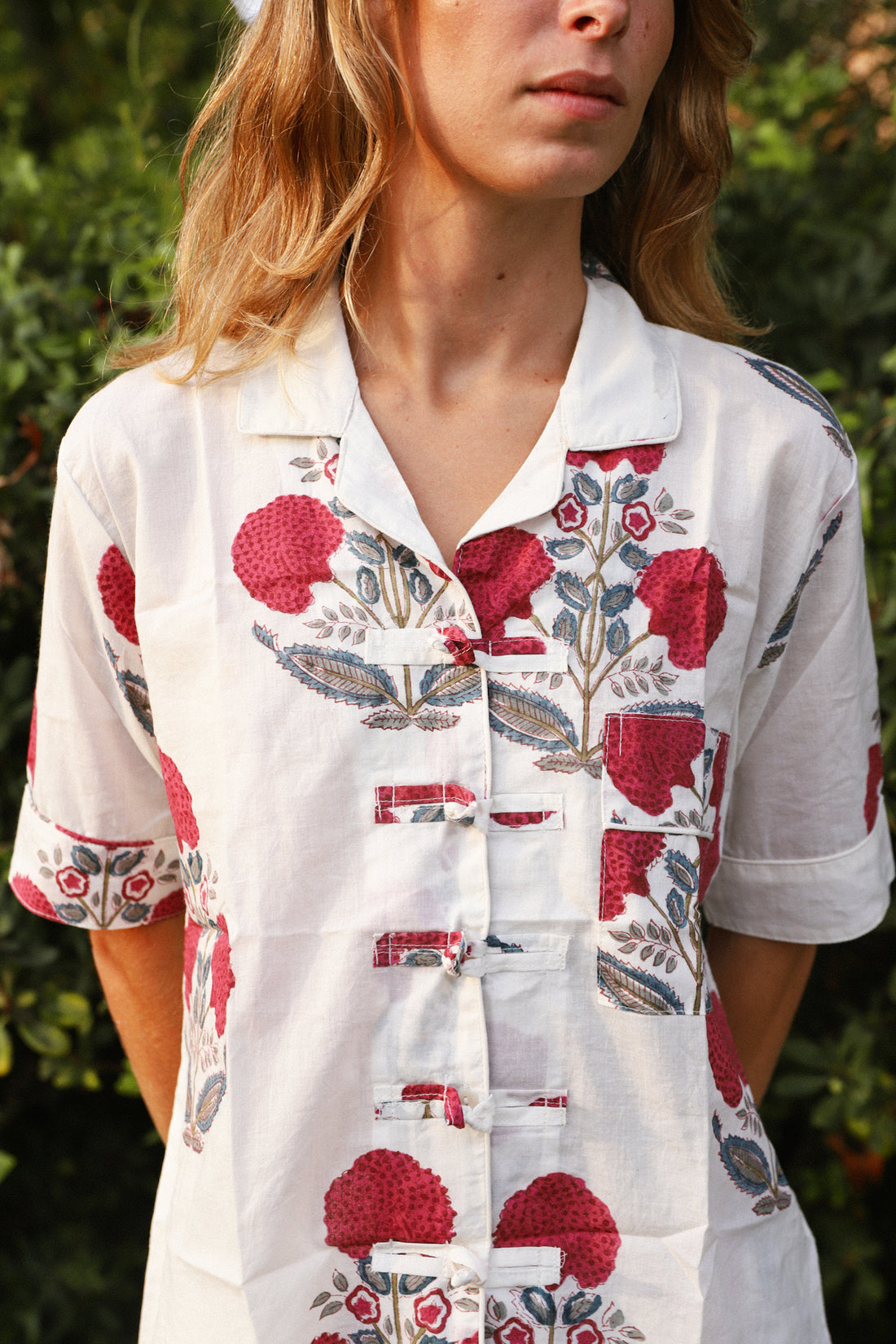 PIJAMA MANGA CORTA FLORES BUGANVILLA