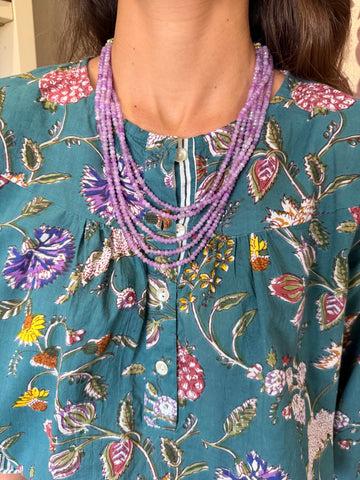 Collar Piedras Malva