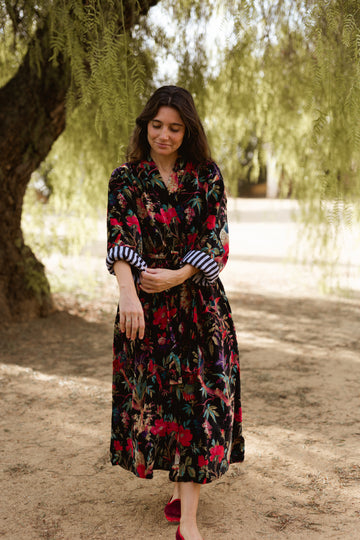 KIMONO TERCIOPELO NEGRO