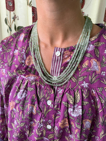 Collar Piedras Verde Claro