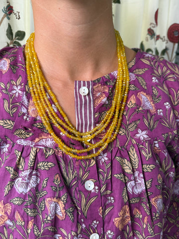 Collar Piedras Amarillo