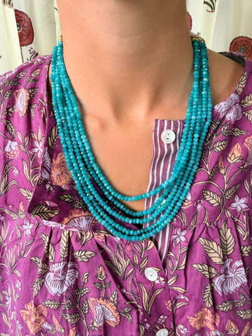 Collar Piedras Turquesa