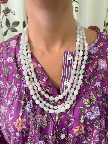 Collar Piedras Blanco