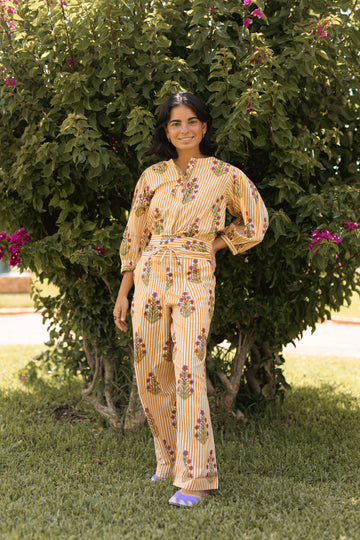 PANTALÓN RAYAS AMARILLO