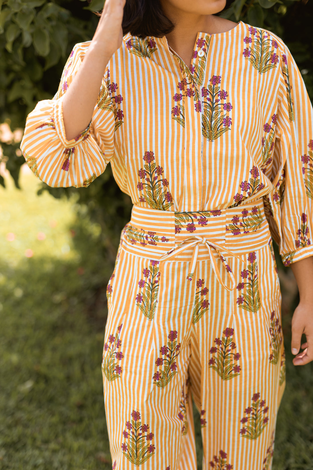 PANTALÓN RAYAS AMARILLO