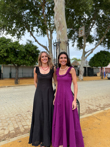 Looks para la Feria: Vestidos de terciopelo, volantes y conjuntos que enamoran