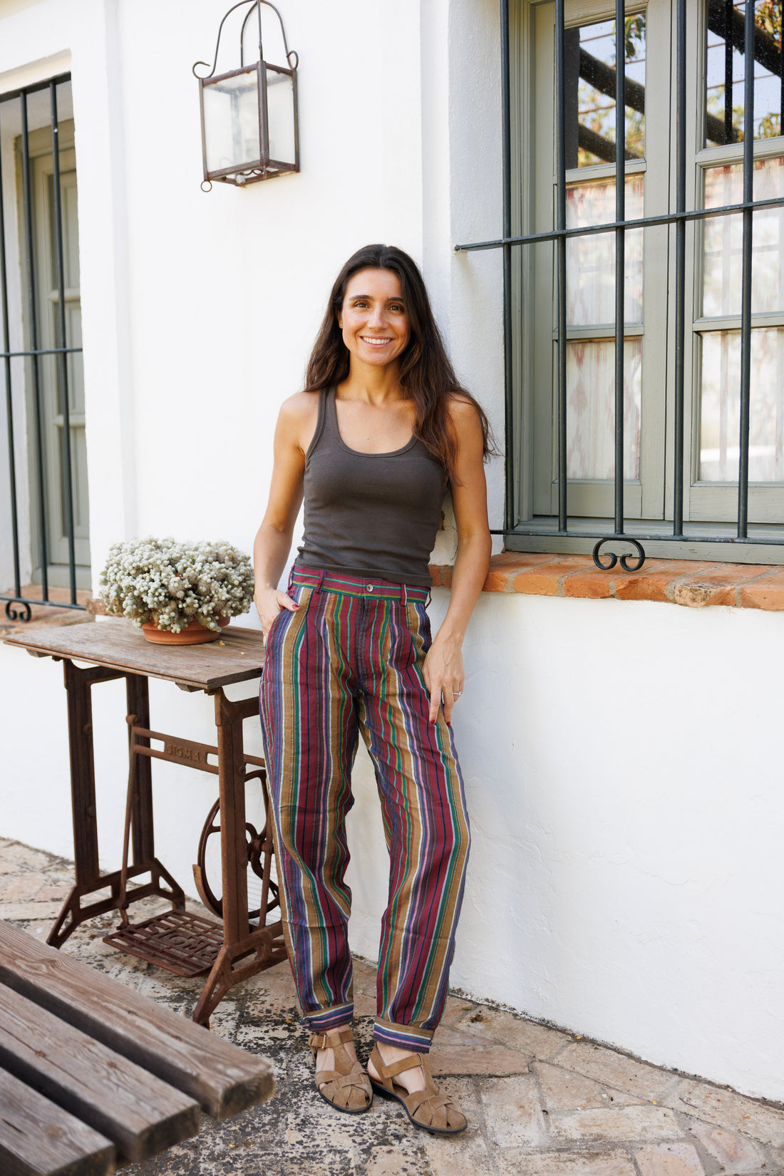 ARGENTINEAN OCHRE AND BURGUNDY UNDERPANTS