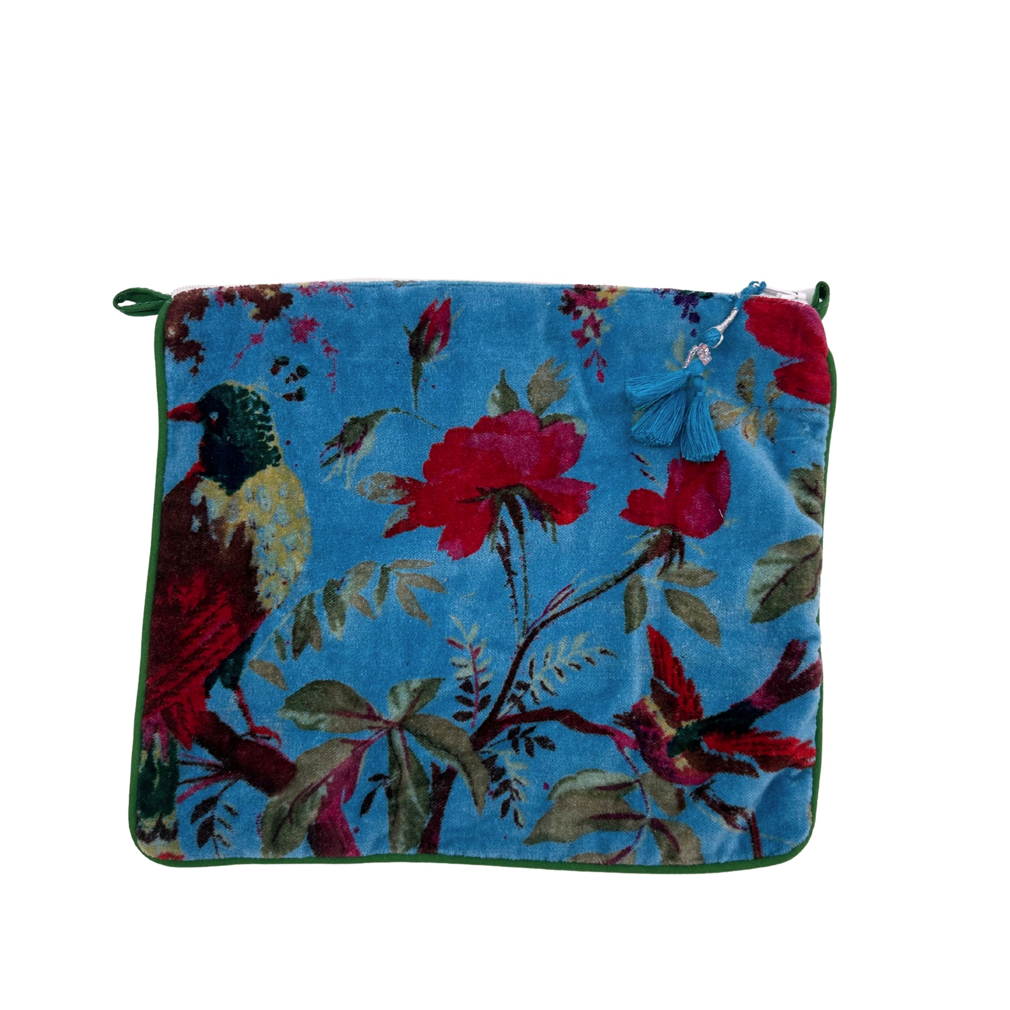 BOLSO DE MANO CELESTE