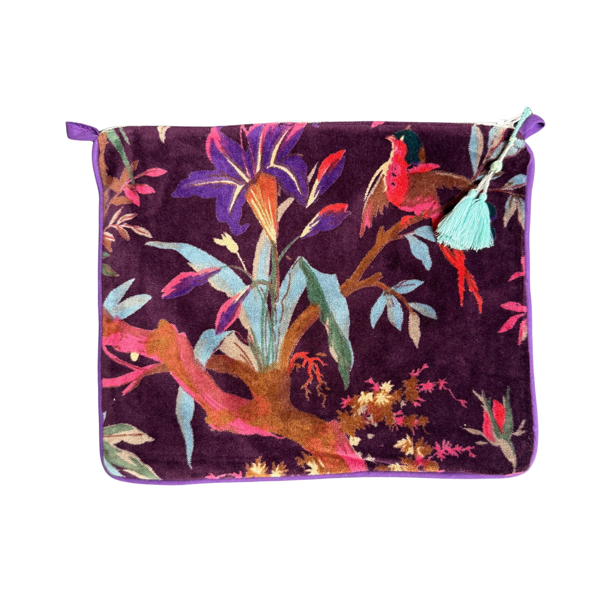 BOLSO DE MANO BERENJENA
