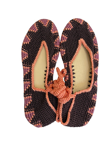BAILARINA CROCHET MARRÓN - CORAL