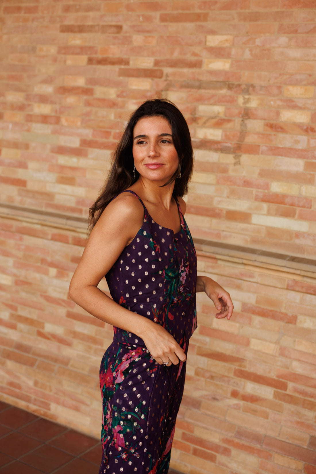TOP BRILLO MORADO