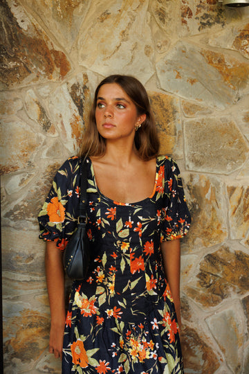 ROBE EN VELOURS BLEU