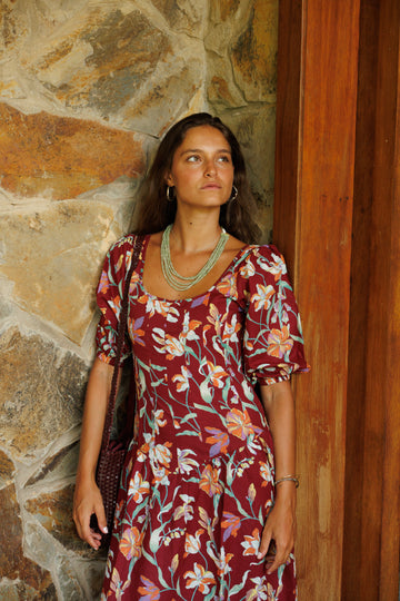 ROBE EN VELOURS BLEU