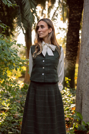 GILET EN VELOURS NOIR