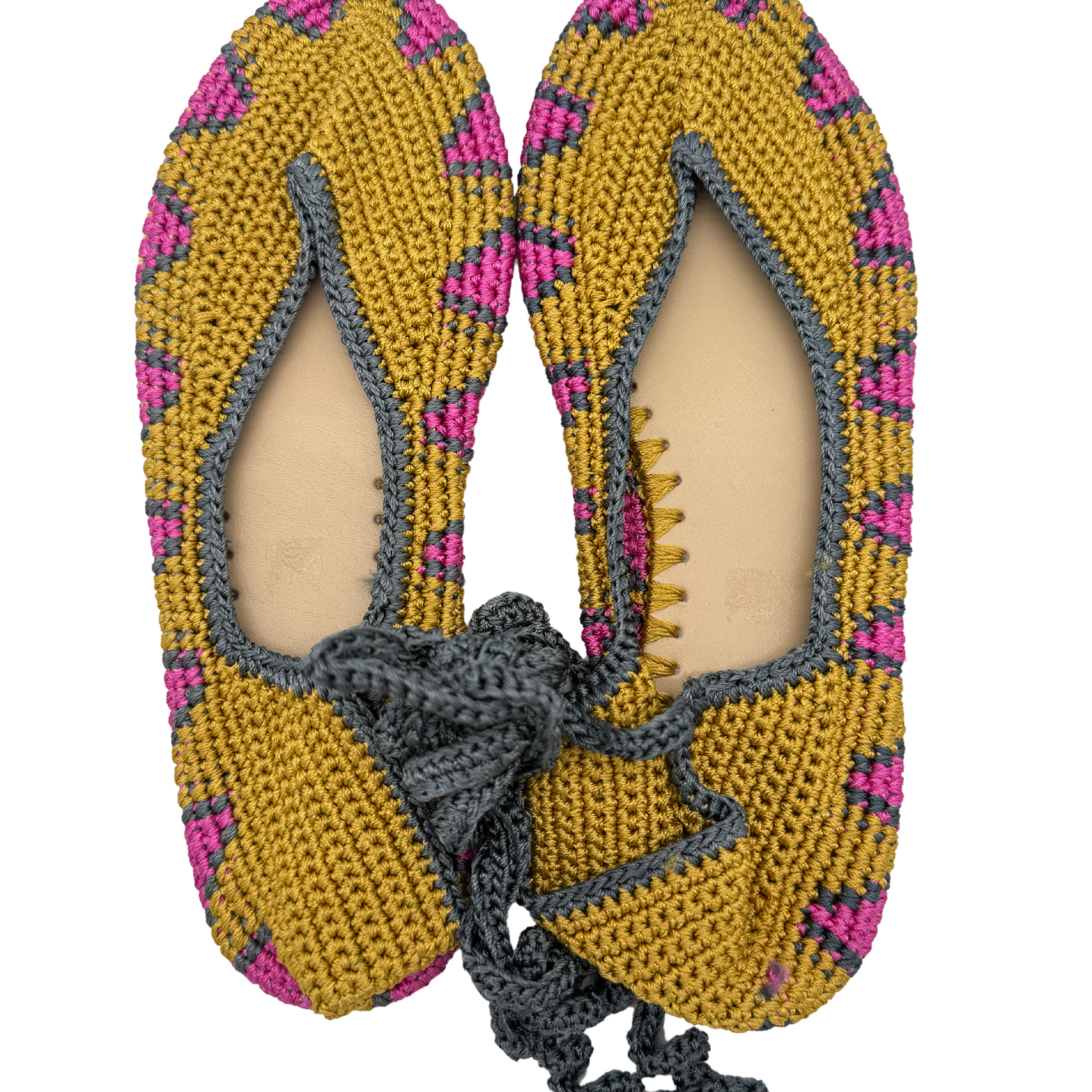 BAILARINA CROCHET MOSTAZA - FUCSIA
