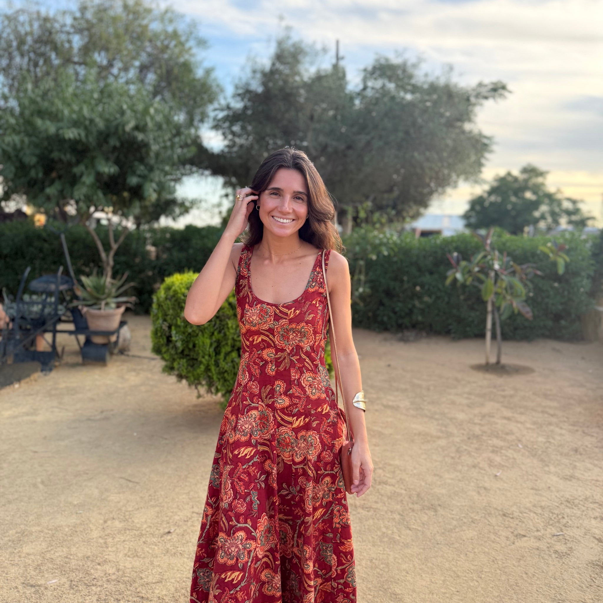 VESTIDO ALGODÓN ROJO