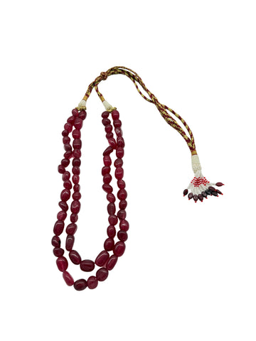 Collar Piedras Grandes Burdeos
