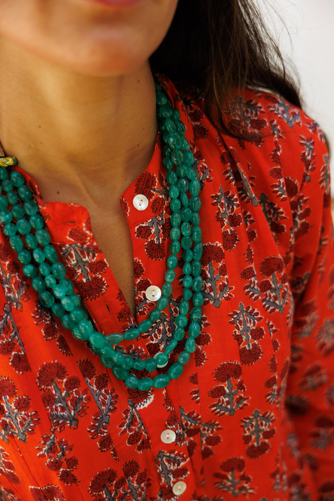 Collar Piedras Grandes Verde