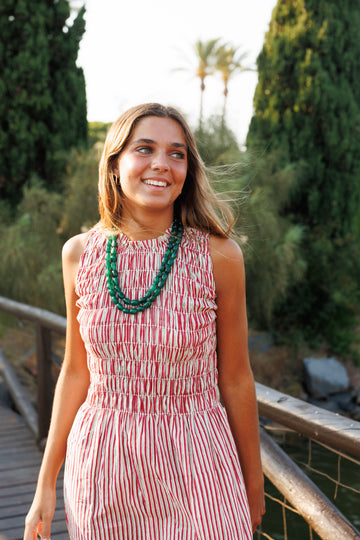 Collar Piedras Grandes Verde