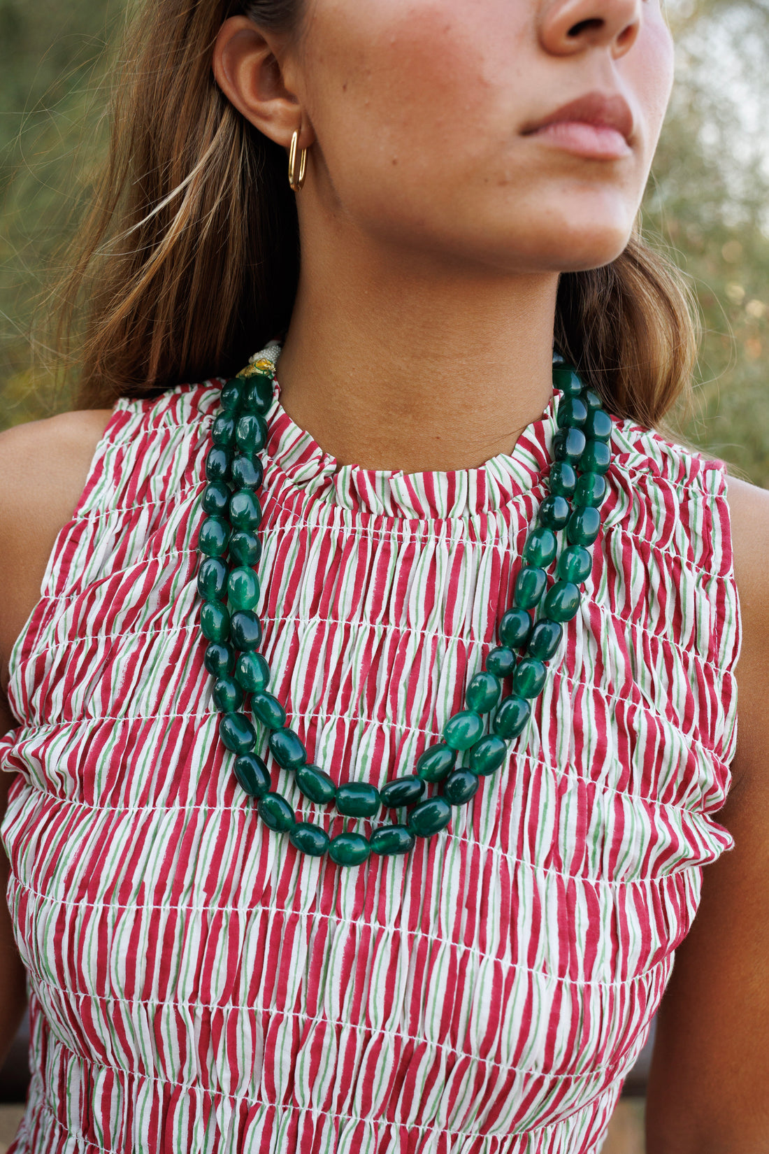 Collar Piedras Grandes Verde