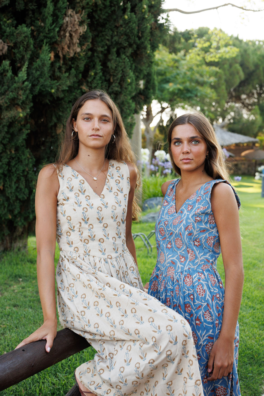 ROBE EN VELOURS BLEU