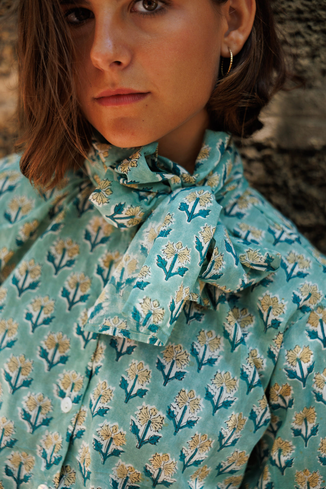 CAMISA LAZO AZUL