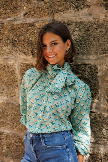 CAMISA LAZO AZUL