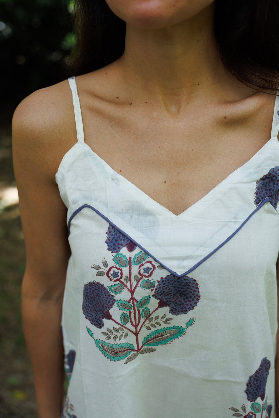 CAMISÓN AZUL Y GRANATE