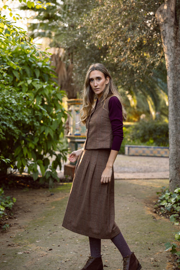 GILET EN VELOURS NOIR