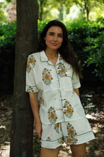 PYJAMA COURT BLANC