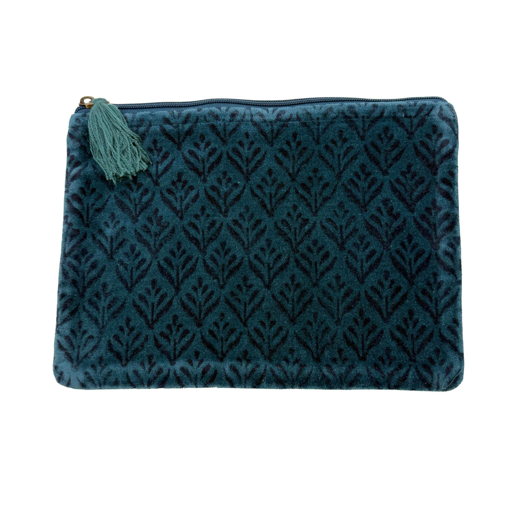 BOLSA PINTURAS TERCIOPELO AZUL