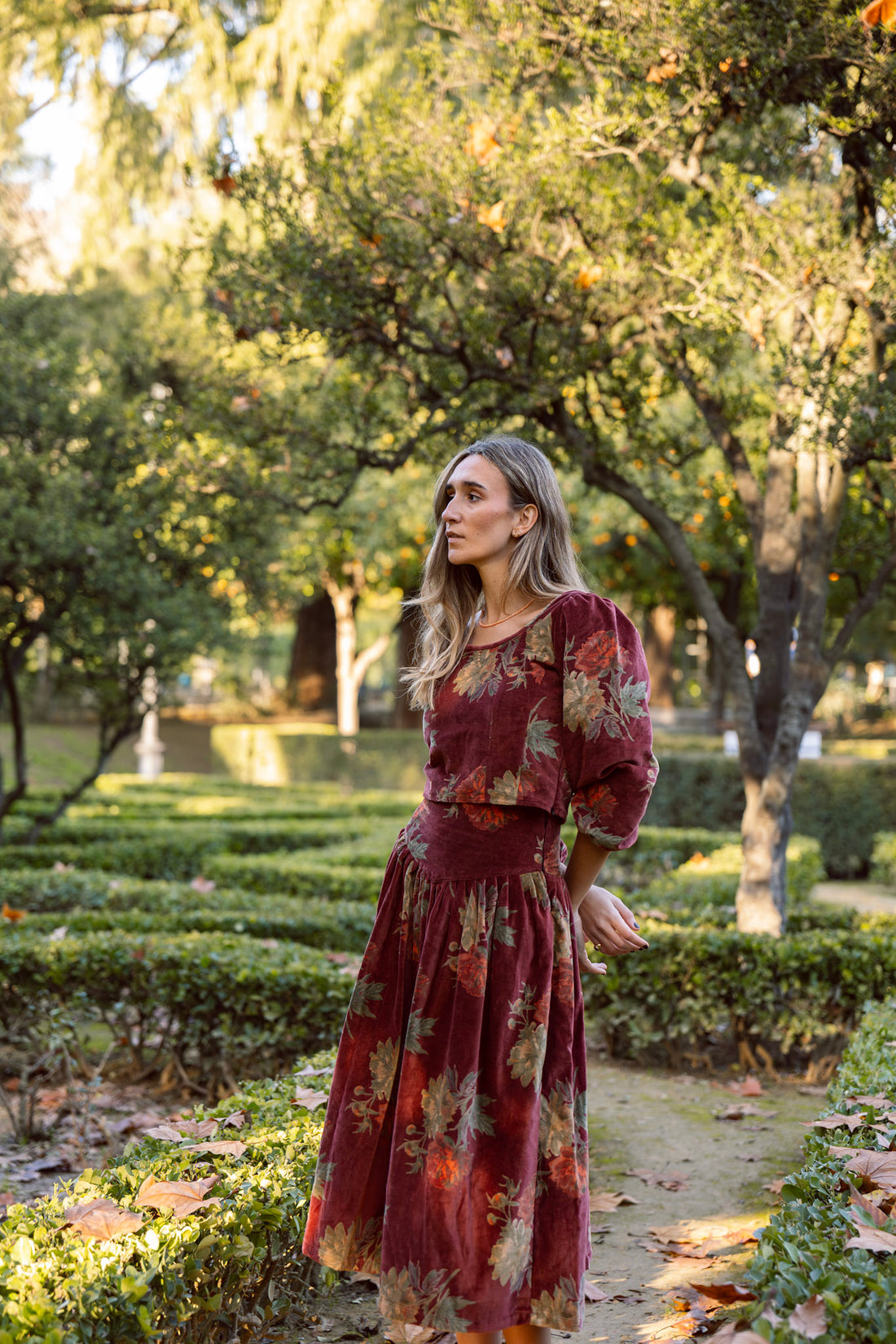 TOP TERCIOPELO ESTAMPADO CALDERA