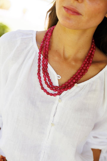 Collar Piedras Grandes Buganvilla