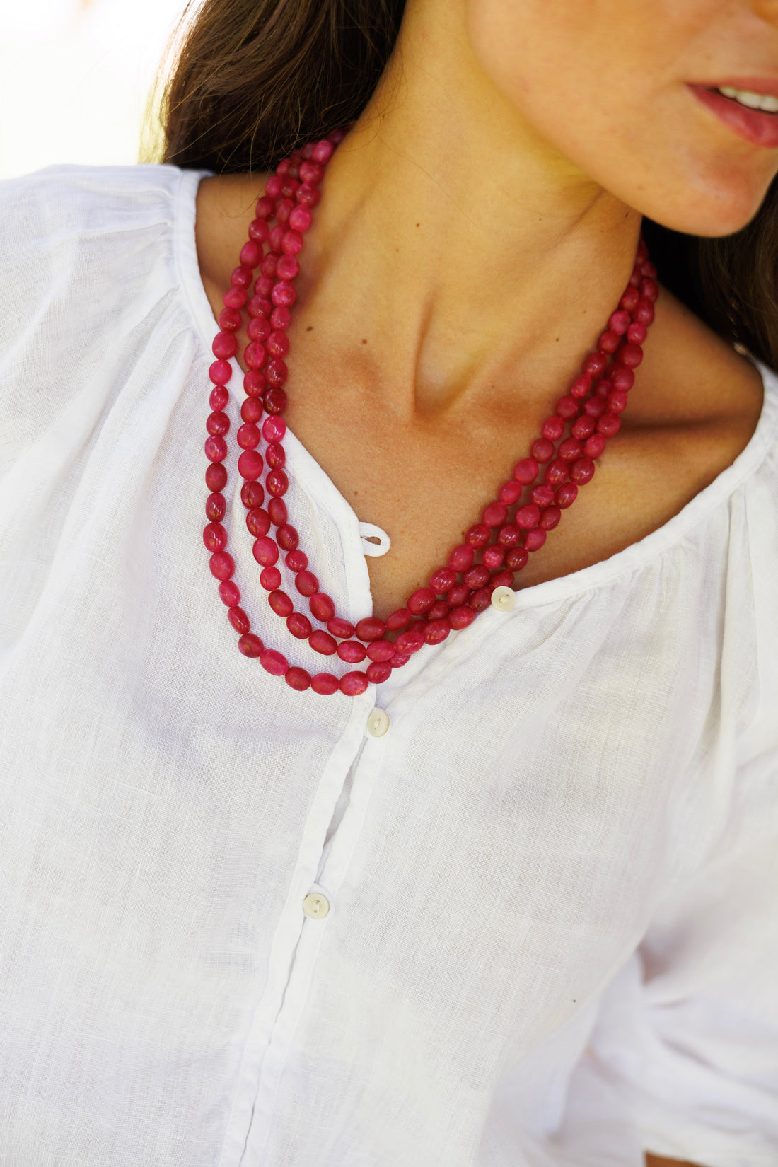 Collar Piedras Grandes Buganvilla
