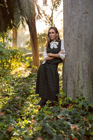 GILET EN VELOURS NOIR