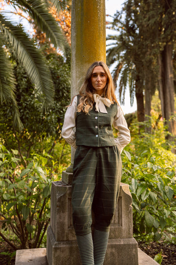 GILET EN VELOURS NOIR