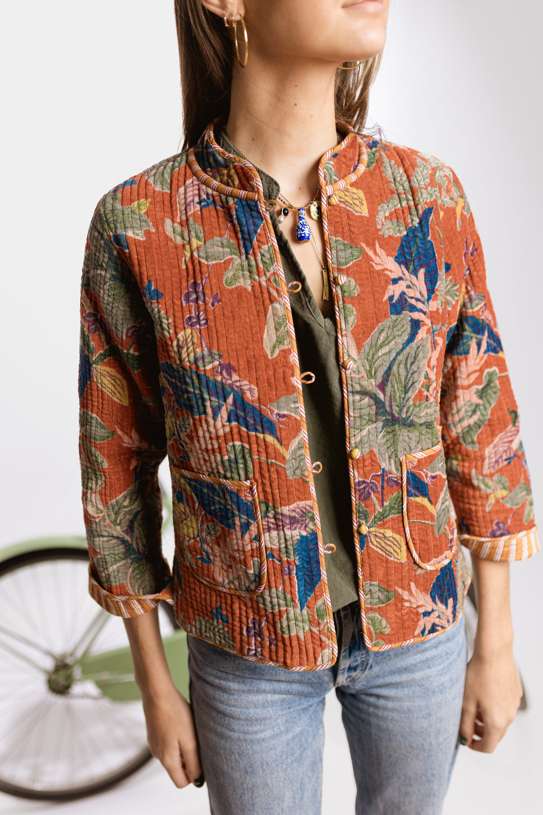 CHAQUETA TERCIOPELO ESTAMPADA CALDERA