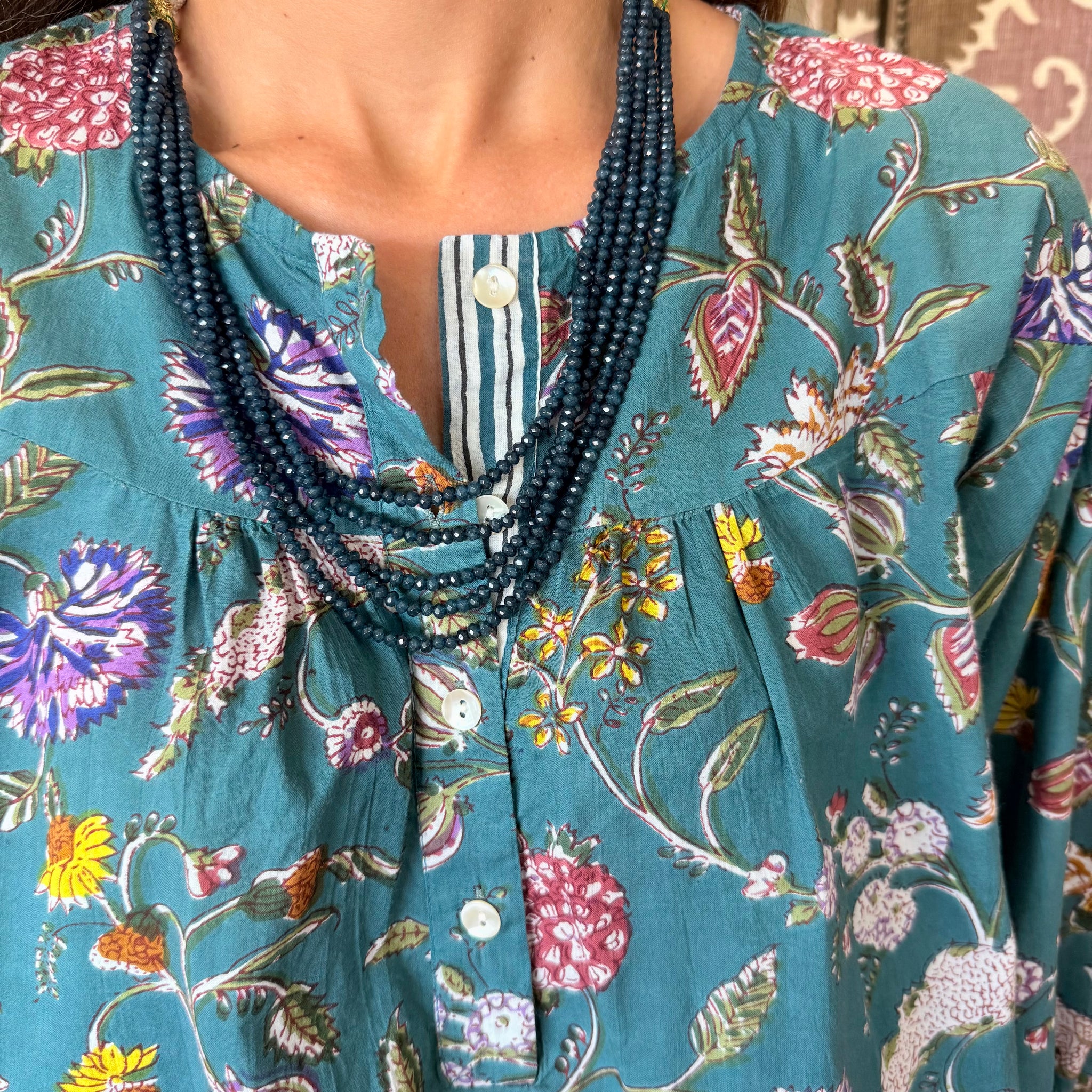 Collar Piedras Azul