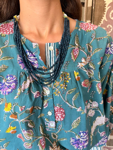 Collar Piedras Azul