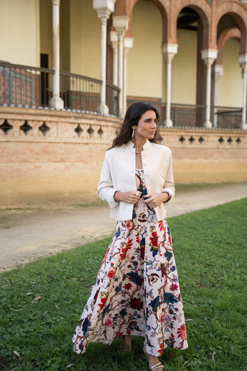 CHAQUETA TERCIOPELO BEIGE