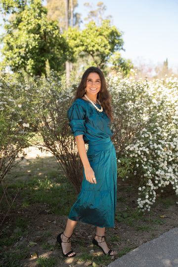 PETROL SILK SET