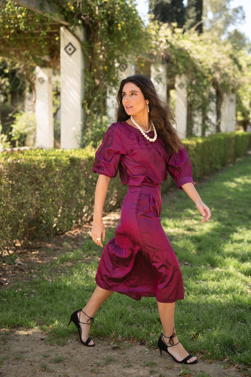 CONJUNTO DE SEDA BUGANVILLA