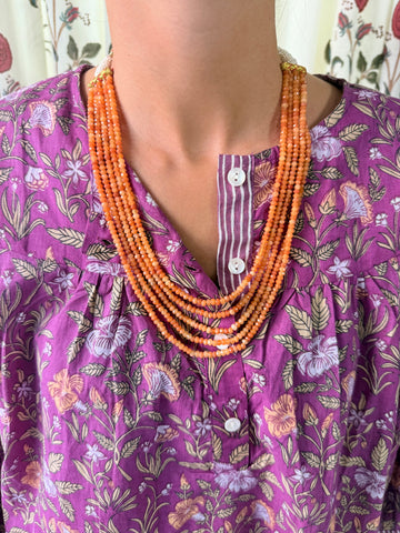 Collar Piedras Coral