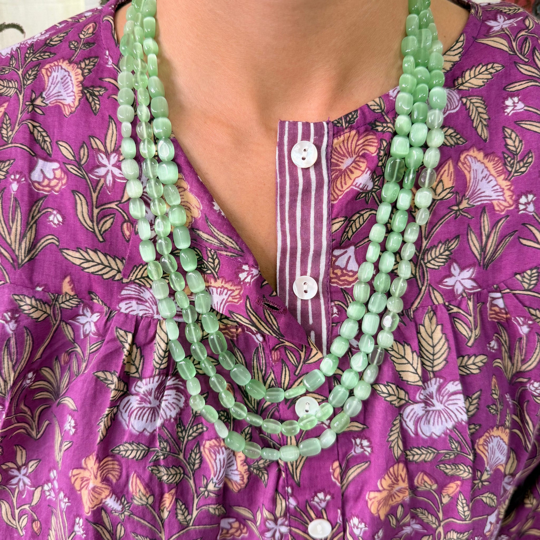 Collar Piedras Verde