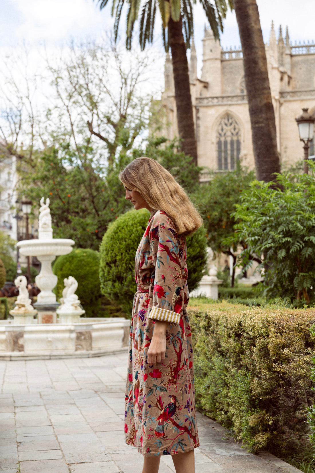 KIMONO TERCIOPELO BEIGE