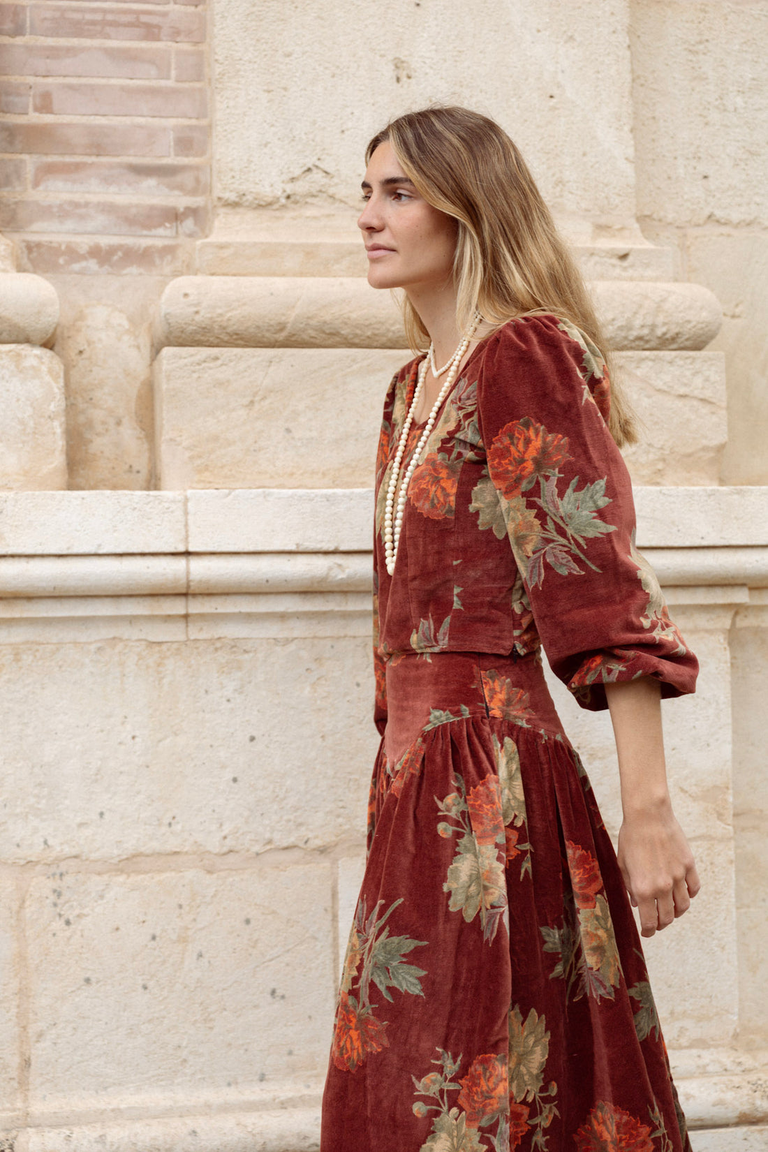 TOP TERCIOPELO ESTAMPADO CALDERA