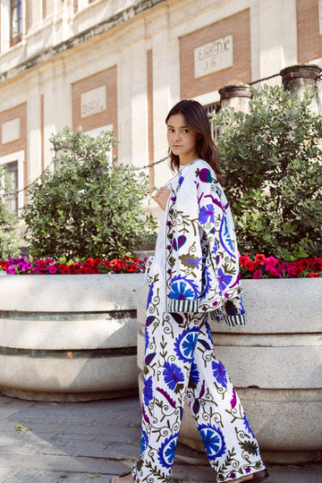 BOUGAINVILLE AND PURPLE JACKET