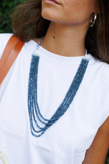 Collar Piedras Gris