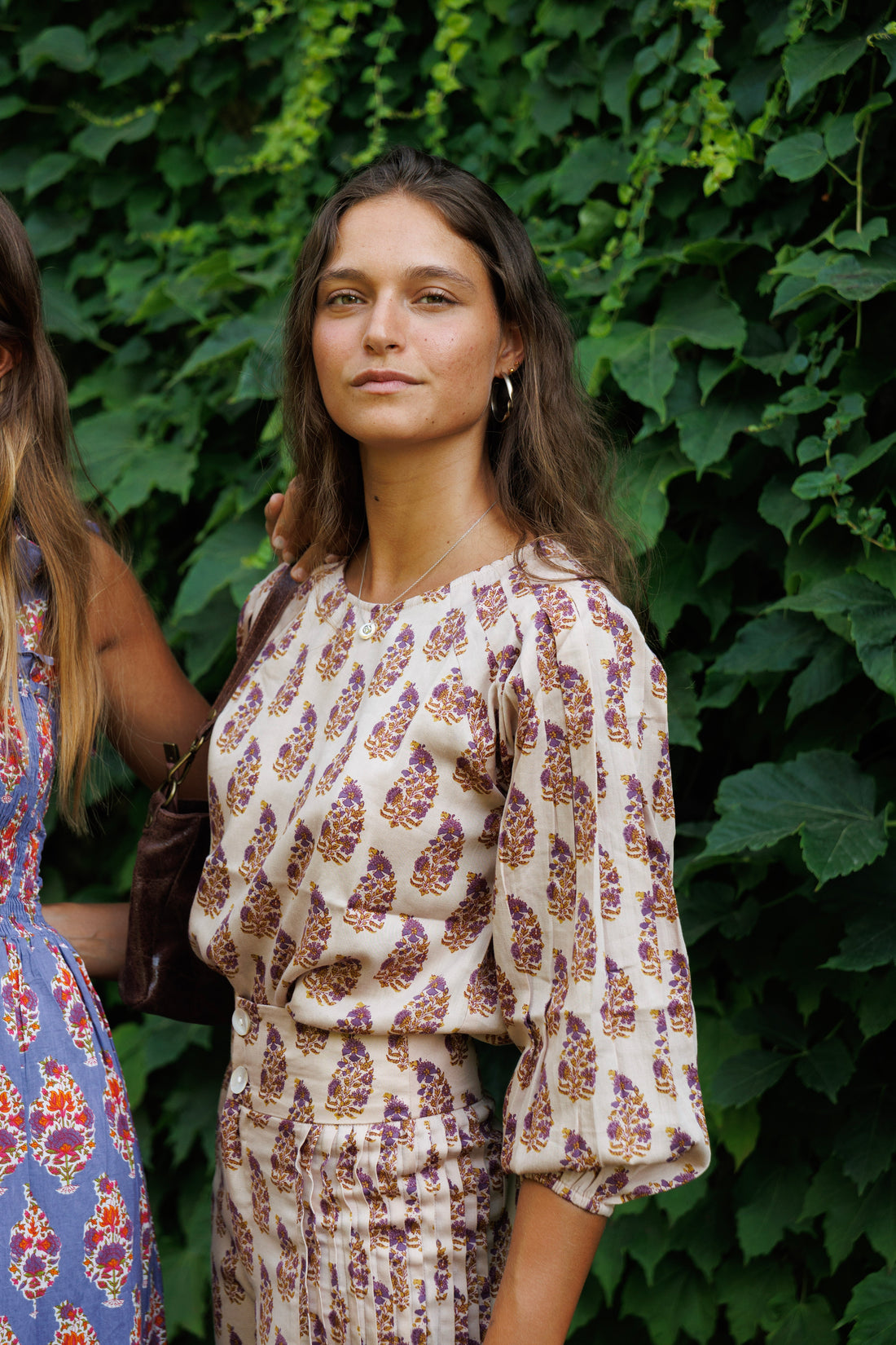 CHEMISE IKAT MARRON